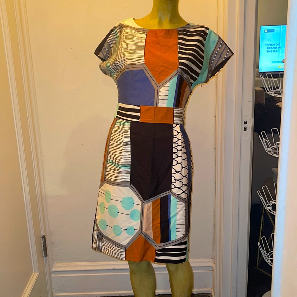 Marimekko Multicolor Geometric Midi Dress